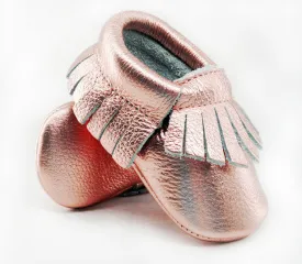 16color New Shine Pink Genuine Leather Baby moccasins First Walkers Soft Rose gold Baby girl shoes infant Fringe Shoes 0-30month