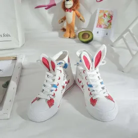 21 RABBIT Canvas Trainers