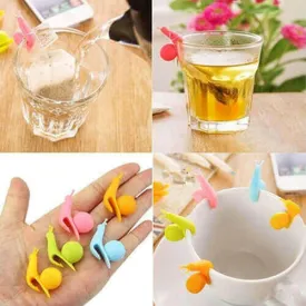 5 PCS Novelty Cute Snail Shape Silicone Tea Bag