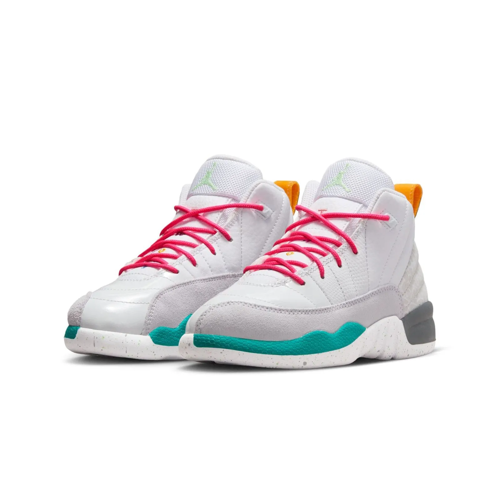 Air Jordan 12 Retro "White Vapor Green" Pre-School