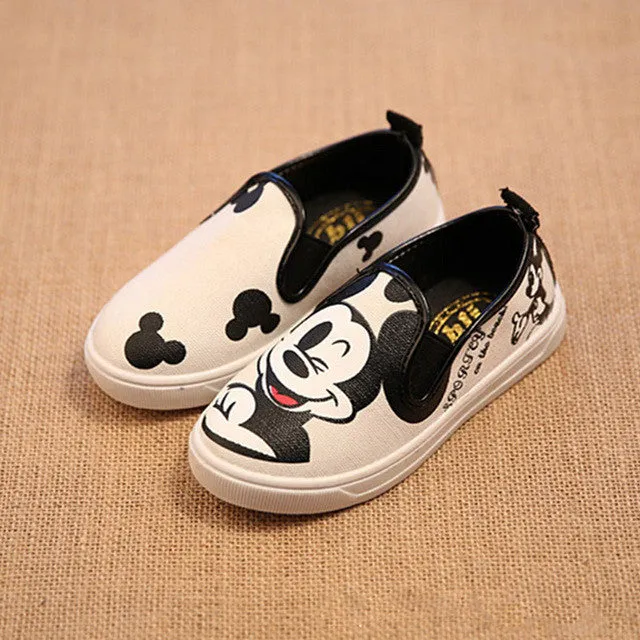 Autumn New Children Cartoon Canvas Shoes Spring Boys Girls Hello Kitty Flats Sneakers 4 Designers Kids Breathable Shoes 21-36