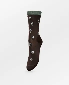 Beck Sondergaard Leavy Fudge Brown Socks