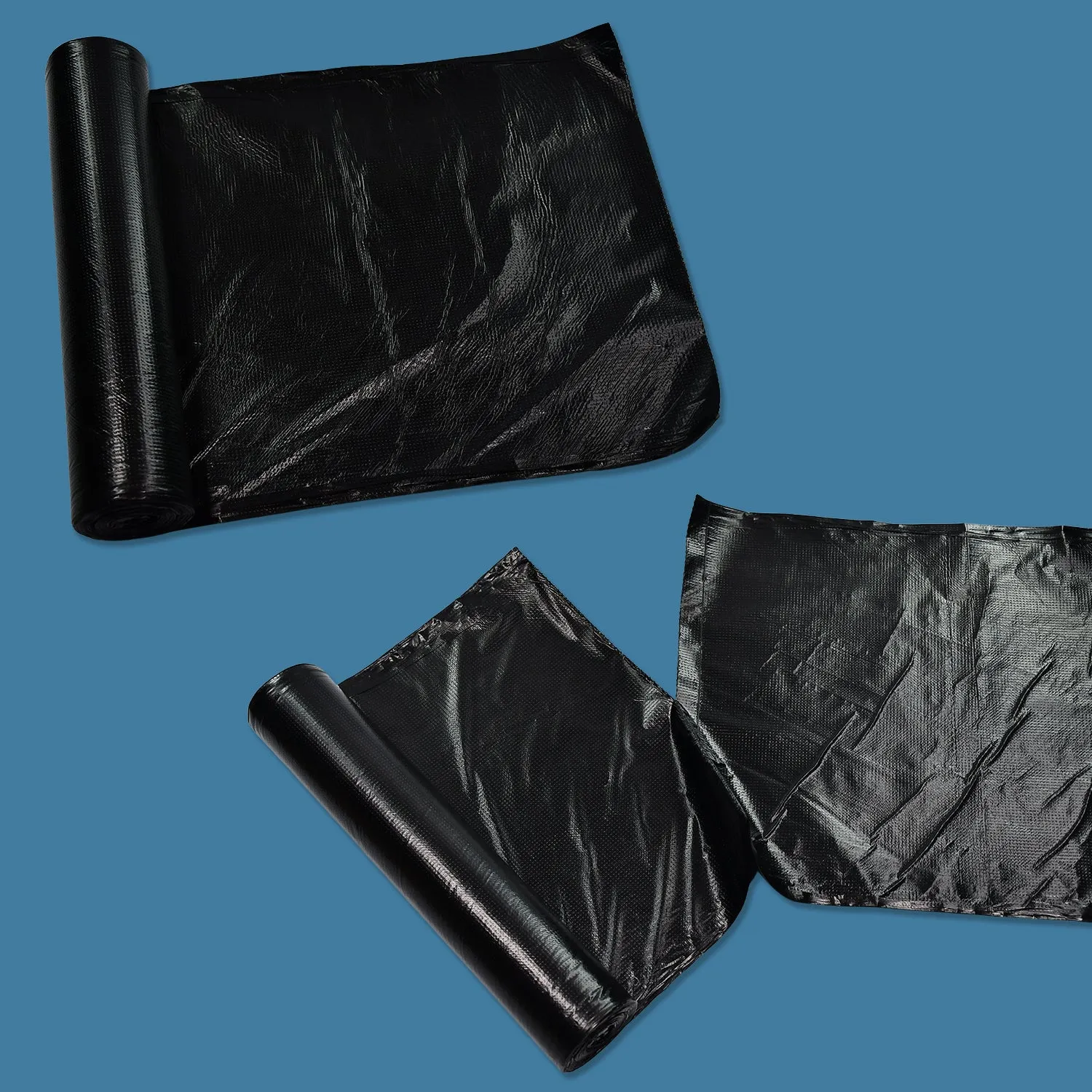 Black 1Roll Garbage Bags / Dustbin Bags / Trash Bags 100X120Cm