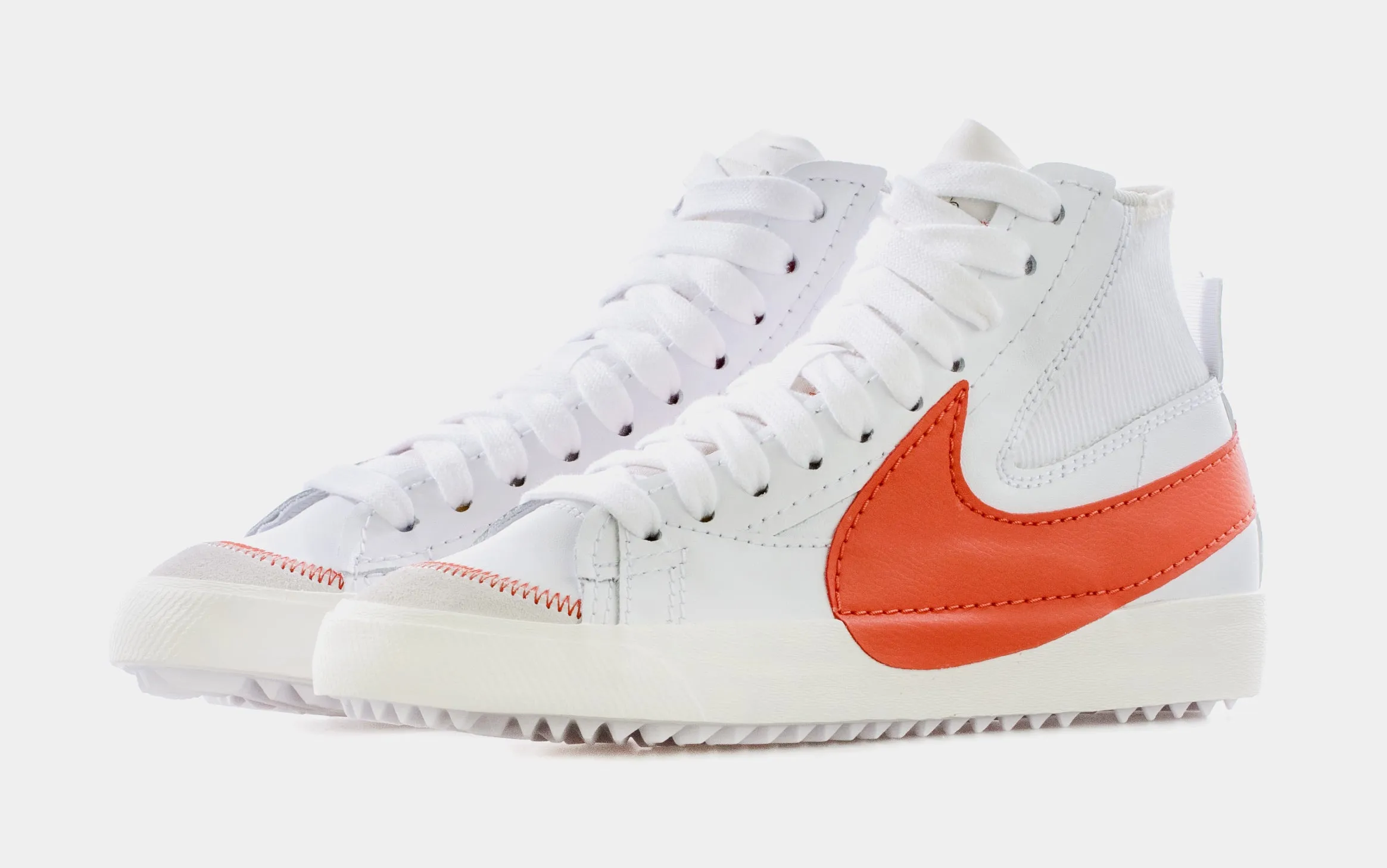 Blazer Mid 77 Jumbo Swoosh Mens Lifestyle Shoes (White/Orange)