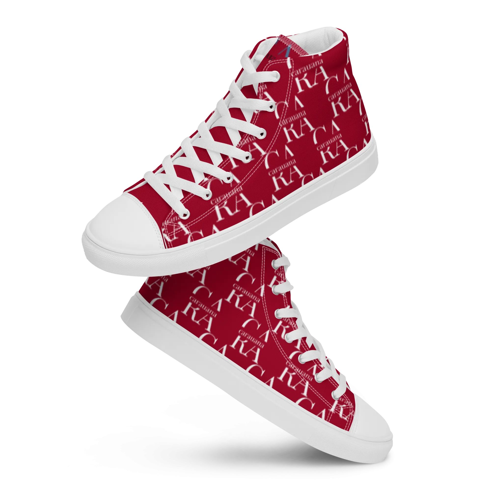 CARAUANA Hip Hop canvas shoes hot Red Branded