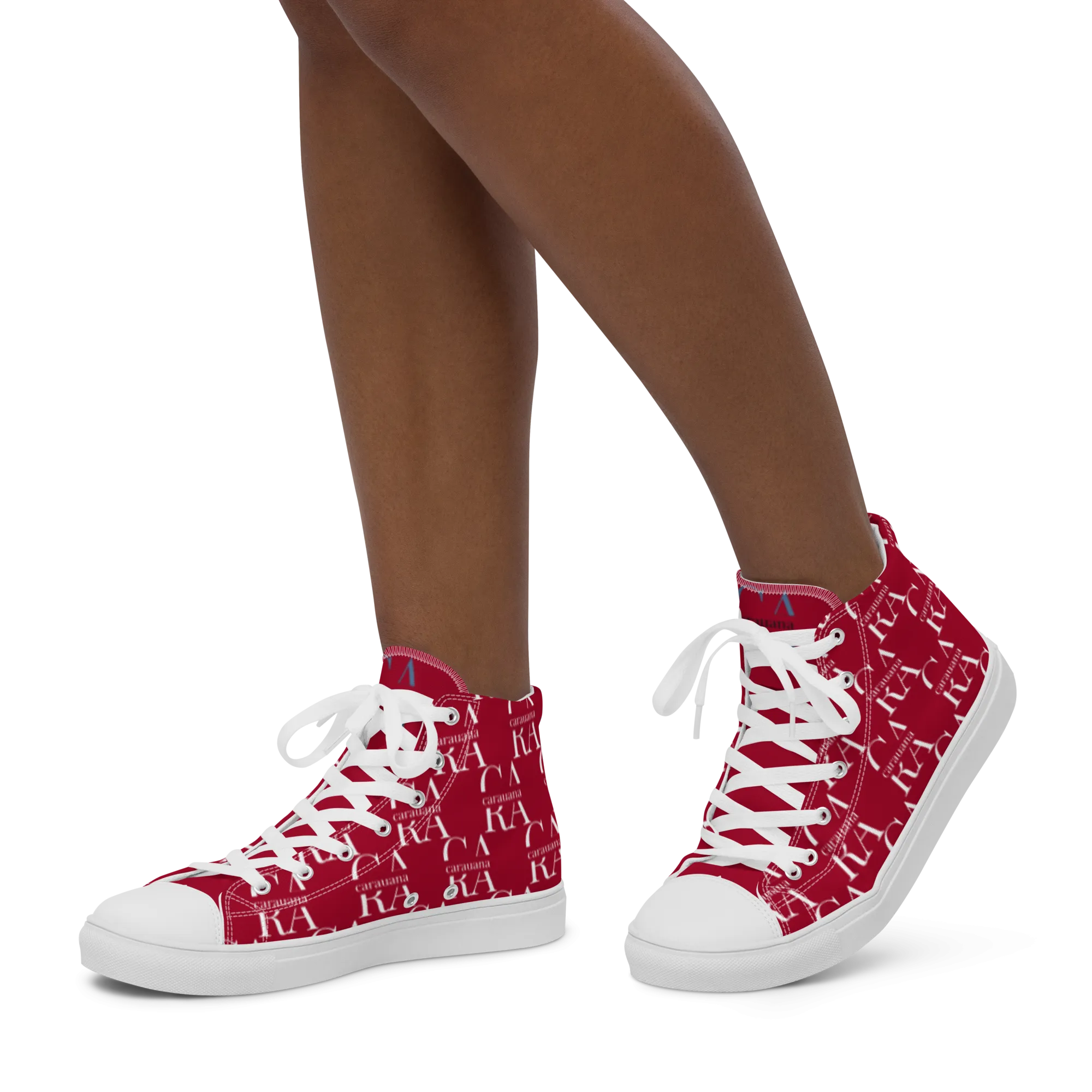 CARAUANA Hip Hop canvas shoes hot Red Branded