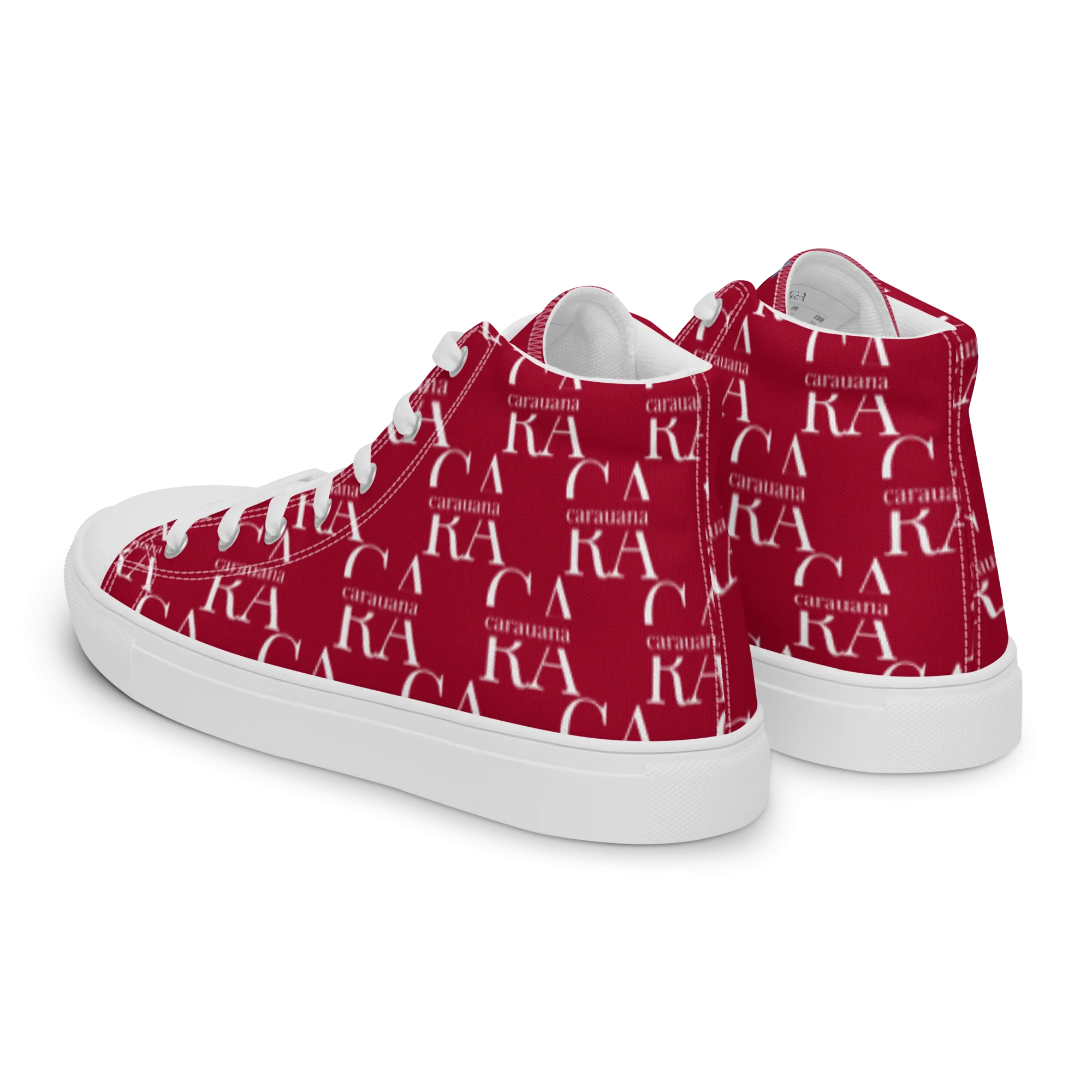 CARAUANA Hip Hop canvas shoes hot Red Branded