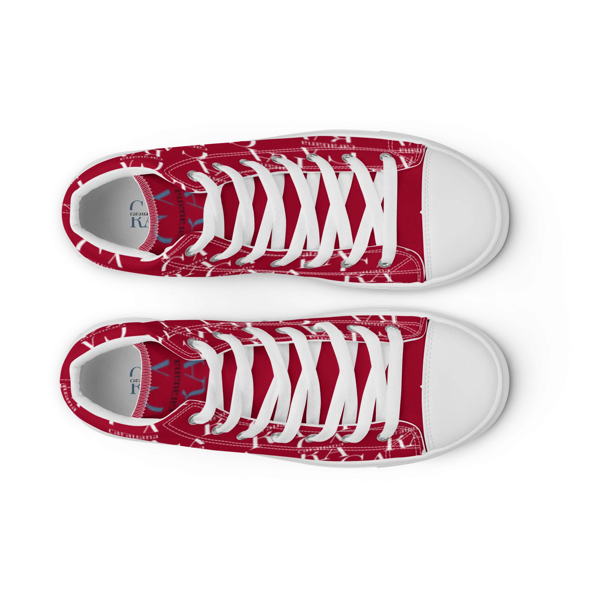 CARAUANA Hip Hop canvas shoes hot Red Branded