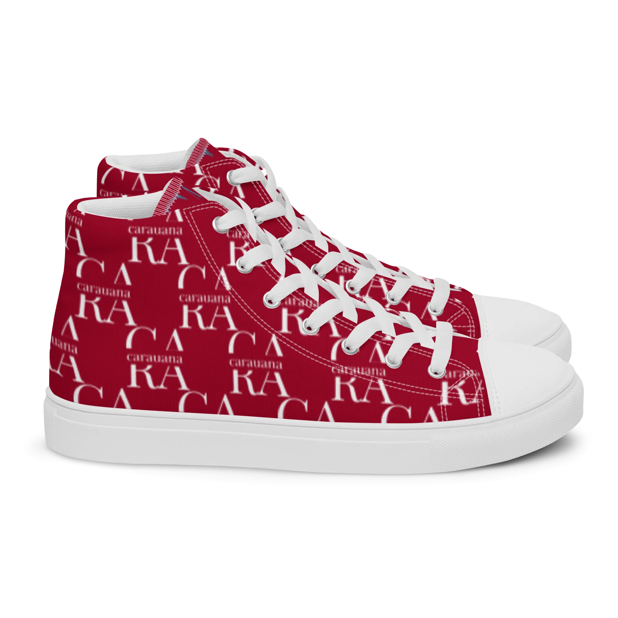 CARAUANA Hip Hop canvas shoes hot Red Branded