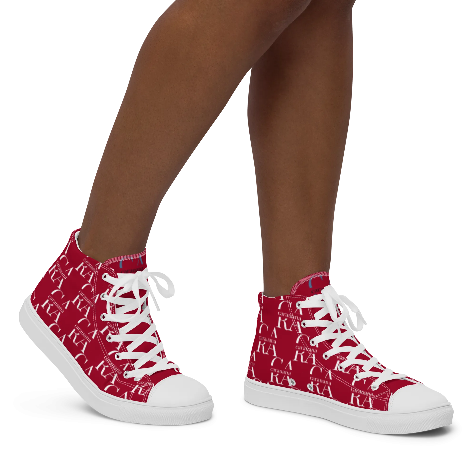 CARAUANA Hip Hop canvas shoes hot Red Branded