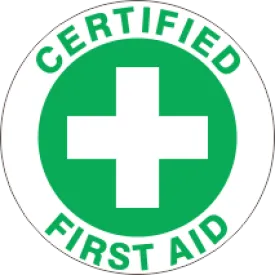 CERTIFIED FIRST AID GREEN