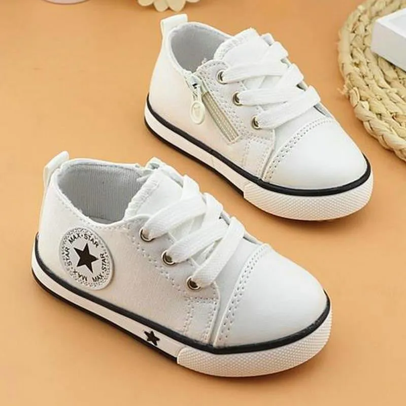 Children's canvas shoes girls boys casual soft fahison sport shoes kids sneakers chaussures led enfants wholesale 396