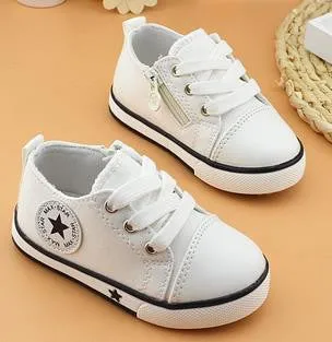 Children's canvas shoes girls boys casual soft fahison sport shoes kids sneakers chaussures led enfants wholesale 396