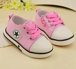 Children's canvas shoes girls boys casual soft fahison sport shoes kids sneakers chaussures led enfants wholesale 396