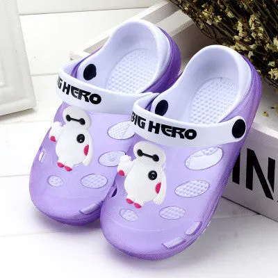 Children's sandals and slippers women jelly sandals Baotou boys and girls slip breathable hole shoes baby girls slippers summer