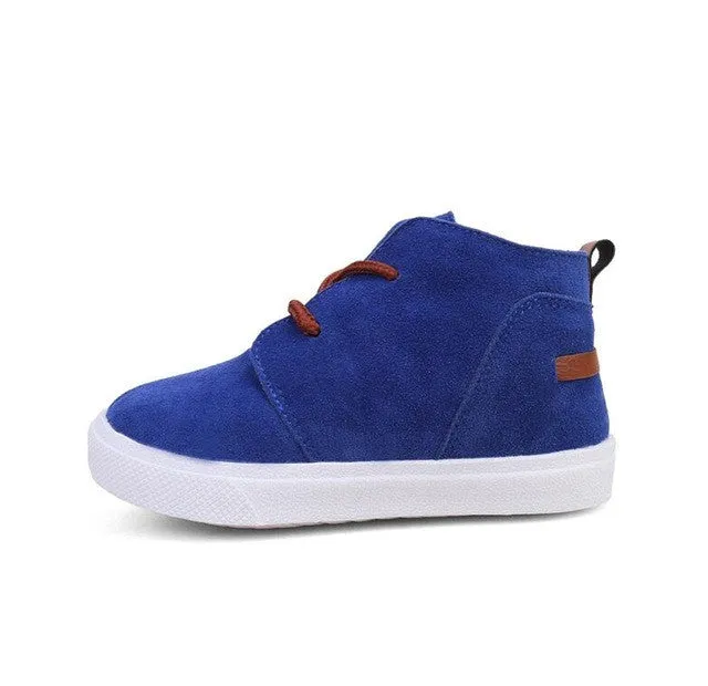 Children's Shoes New Suede Boys And Girls Recreational Shoe Fashion Popular Leisure Short Boots  Kids Shoes