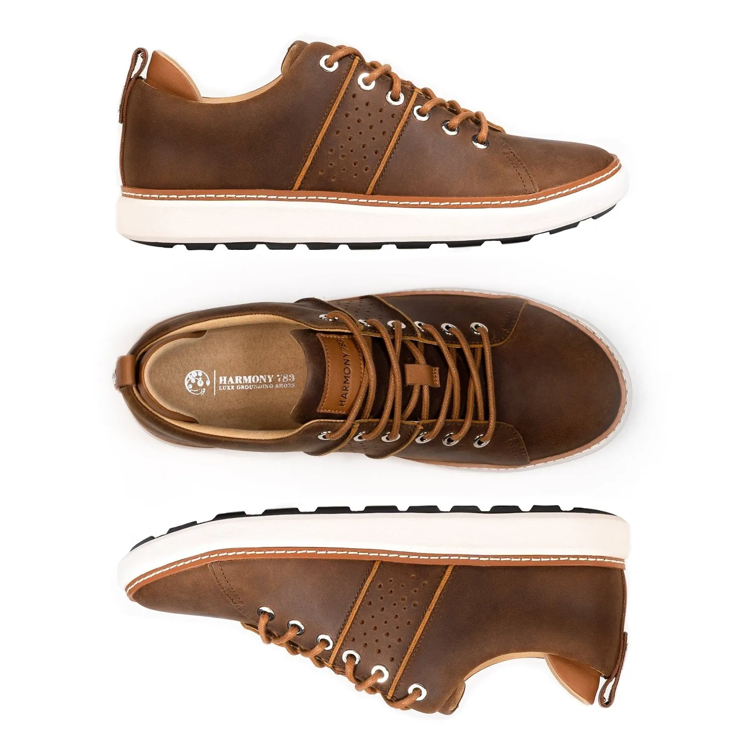 Classic Walker • Brown & White Leather