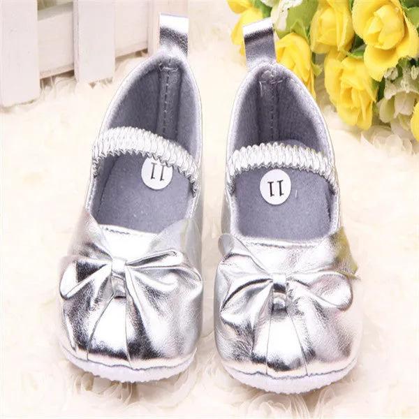 Cute Baby Girls Infant Crib Shoes Bowknot Lace Flower Soft Sole Prewalker Toddler Shoes