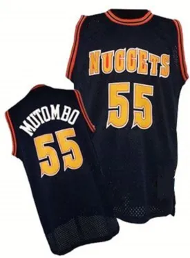 Dikembe Mutombo Denver Nuggets Throwback Basketball Jersey