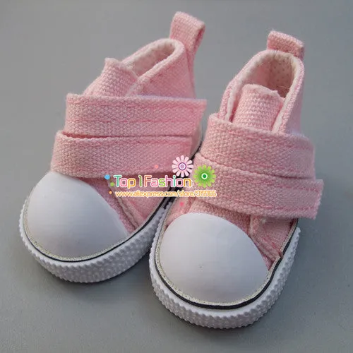 Doll Accessories shoes 5 cm  Denim Canvas Mini Toy Shoes1/6 Bjd Sneackers boots For Russian Tilda doll