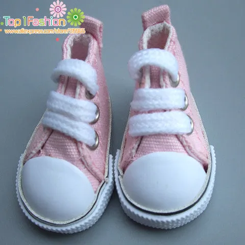 Doll Accessories shoes 5 cm  Denim Canvas Mini Toy Shoes1/6 Bjd Sneackers boots For Russian Tilda doll