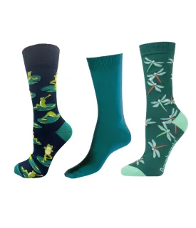 Down by the Pond Women's Crew Socks - 3 Pack