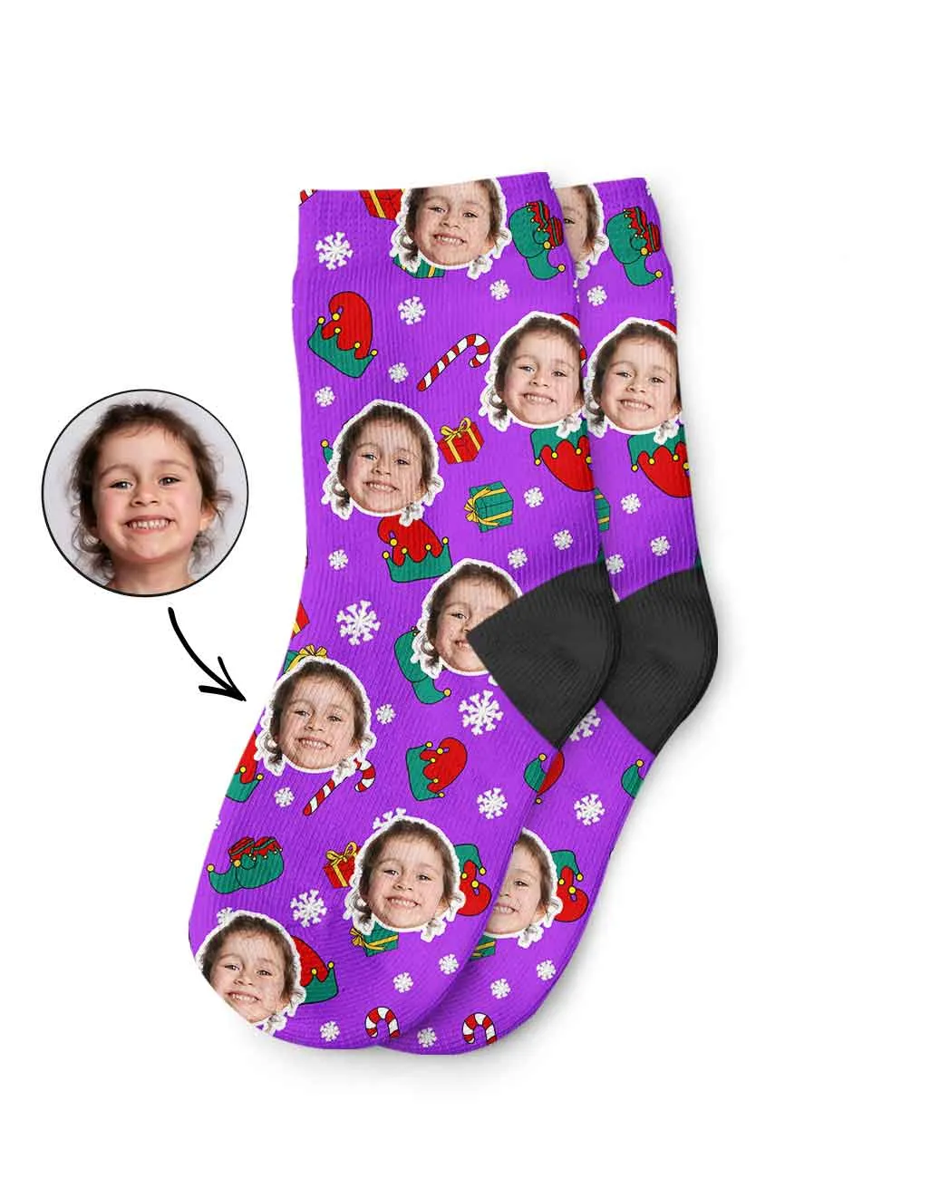 Elf Me Kids Socks