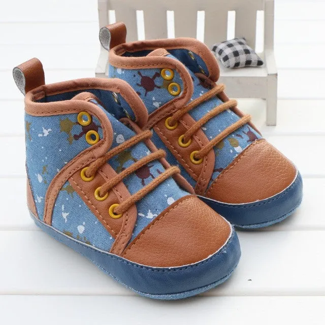 Fashion Superman Batman Baby Boy Shoes Autumn Cartoon Prints Toddler Girl Shoes Soft Children's Casual Sport Shoes 3367