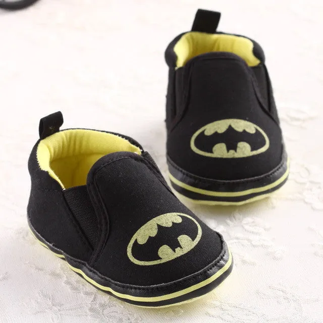 Fashion Superman Batman Baby Boy Shoes Autumn Cartoon Prints Toddler Girl Shoes Soft Children's Casual Sport Shoes 3367