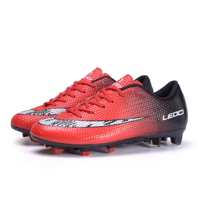 Football Shoes Long Spikes Soccer Cleats  Adult & Children Football Boots  Sneakers