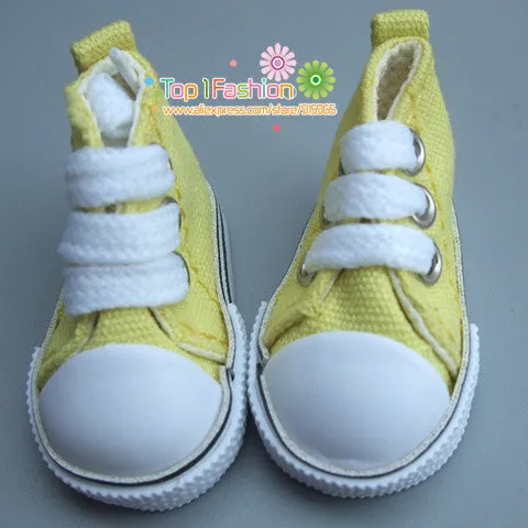 Free shipping 5cm doll shoes Denim Canvas Mini Toy Shoes1/6 Bjd For Russian Tilda Doll Sneackers