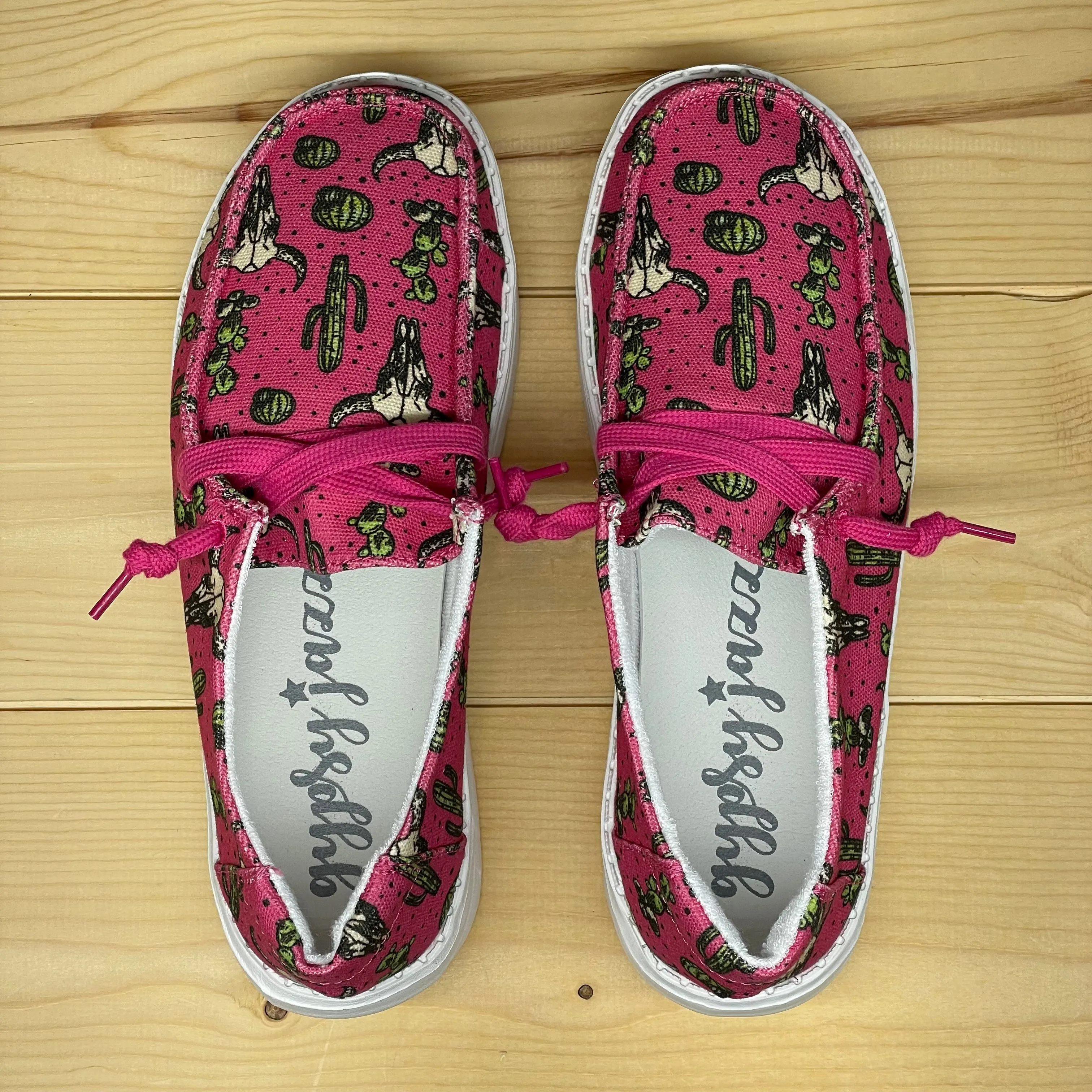 Gypsy Jazz "Elizabeth" Pink Slip-on Shoes