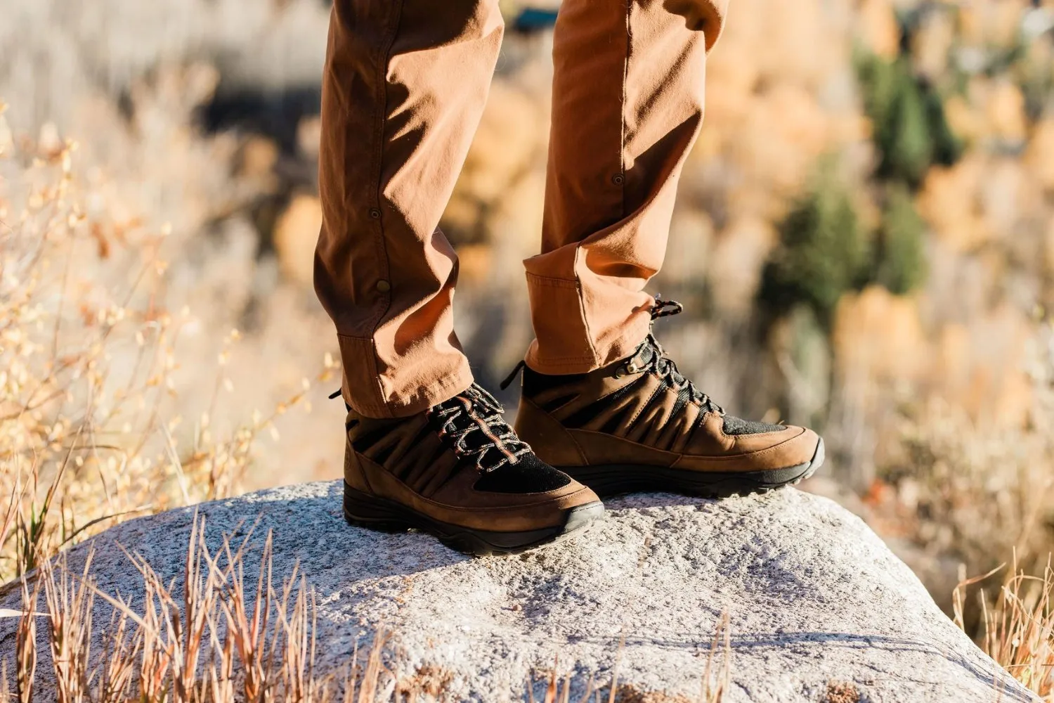 High-Top Trail Shoe • Jesse Brown Leather & Black Mesh