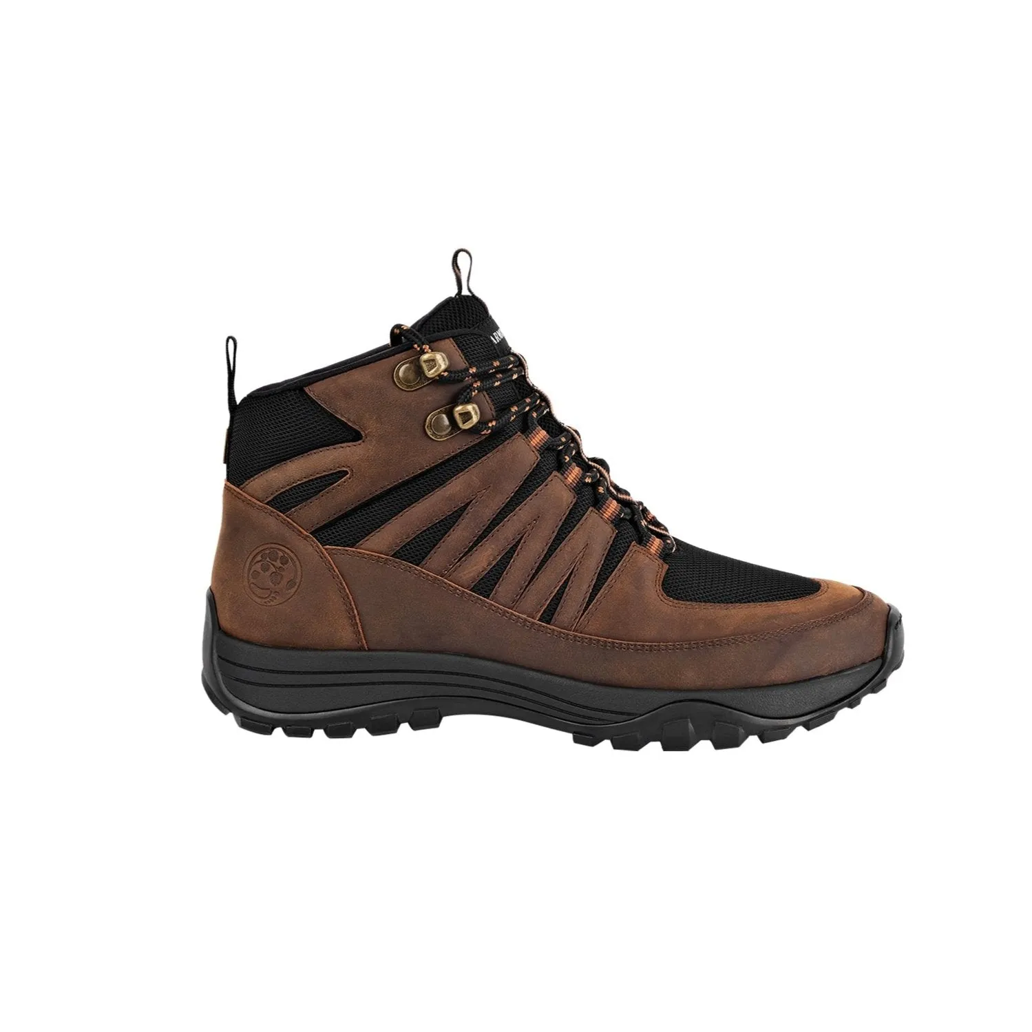 High-Top Trail Shoe • Jesse Brown Leather & Black Mesh