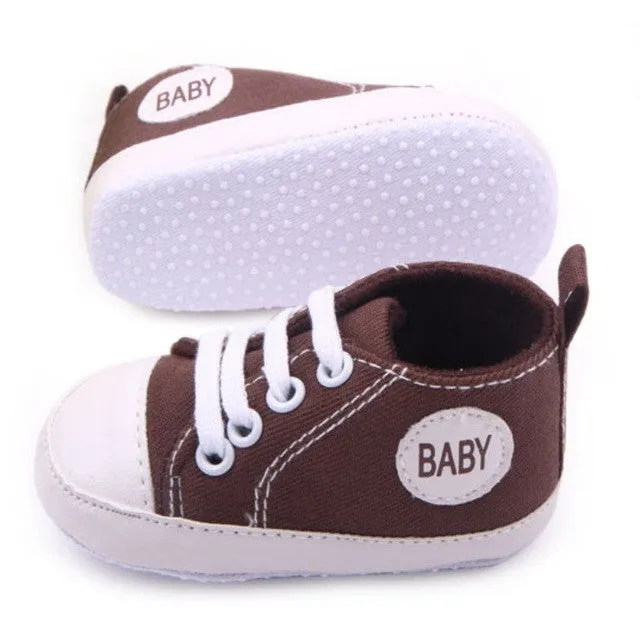 Infant Toddler Sneakers Baby Boys Girls Soft Sole Crib Shoes to 0-18Months G39