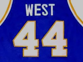 Jerry West West Virginia Mountaineers College Basketball Throwback Jersey