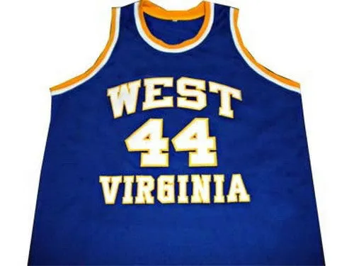 Jerry West West Virginia Mountaineers College Basketball Throwback Jersey