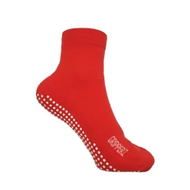 Maxi Hospital Non-Slip Socks in Red