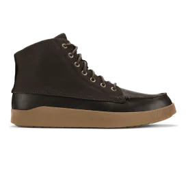 Men's Olukai Molina Boots Color: Dark Wood