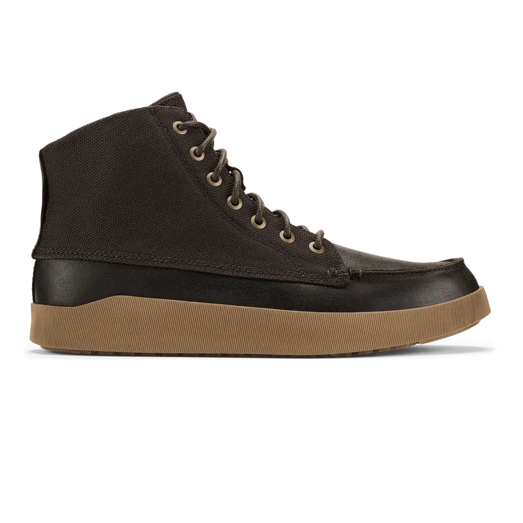 Men's Olukai Molina Boots Color: Dark Wood