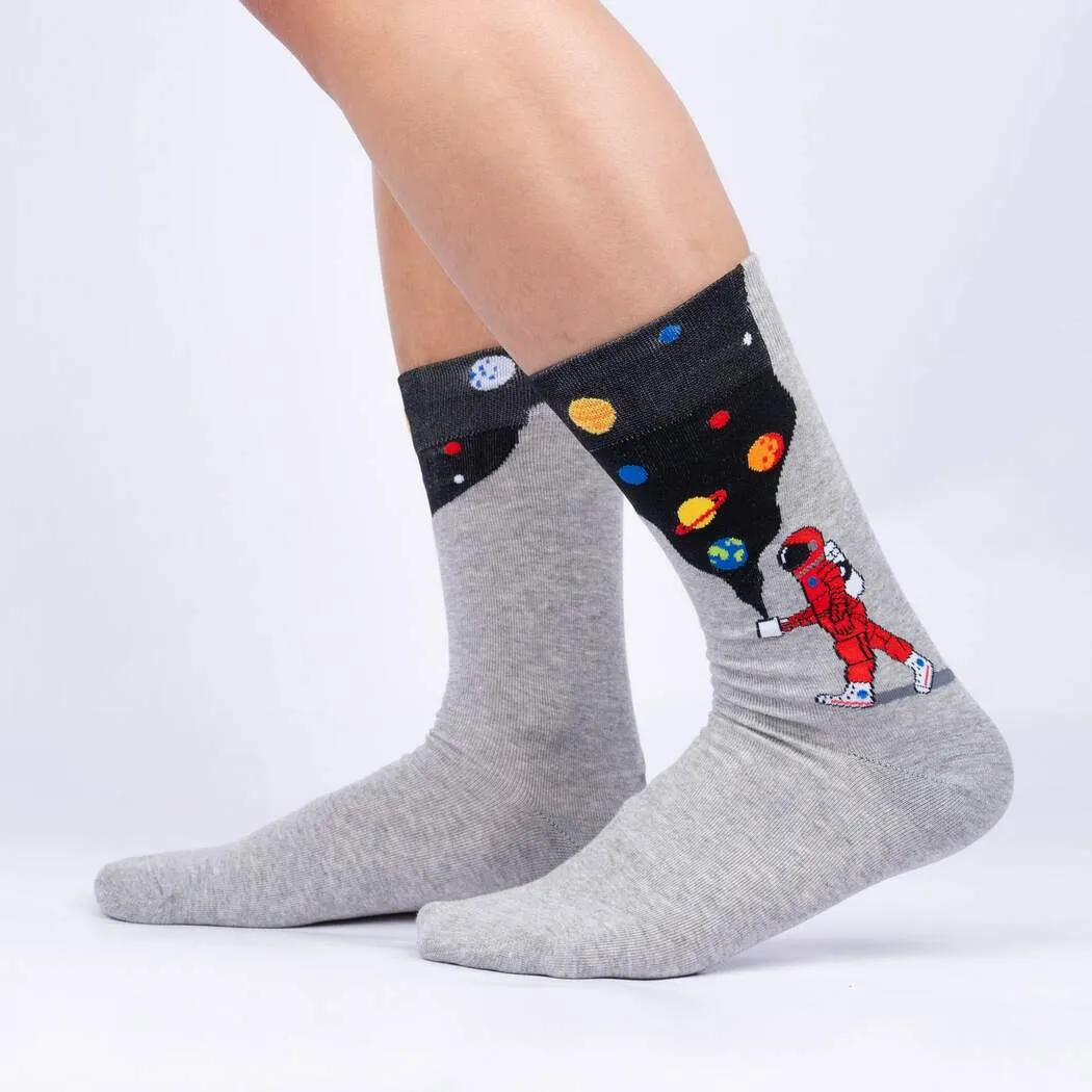 Moon Walk in the Morning Men's Crew Socks