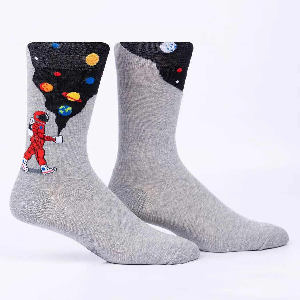 Moon Walk in the Morning Men's Crew Socks