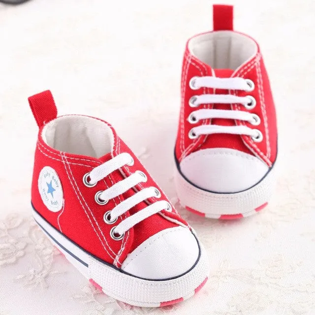 Newborn Baby Shoes Infant Baby First Walkers Spring Autumn Boys Girls Shoes Toddler Sports Sneakers Soft Soled Anti-slip Shoes