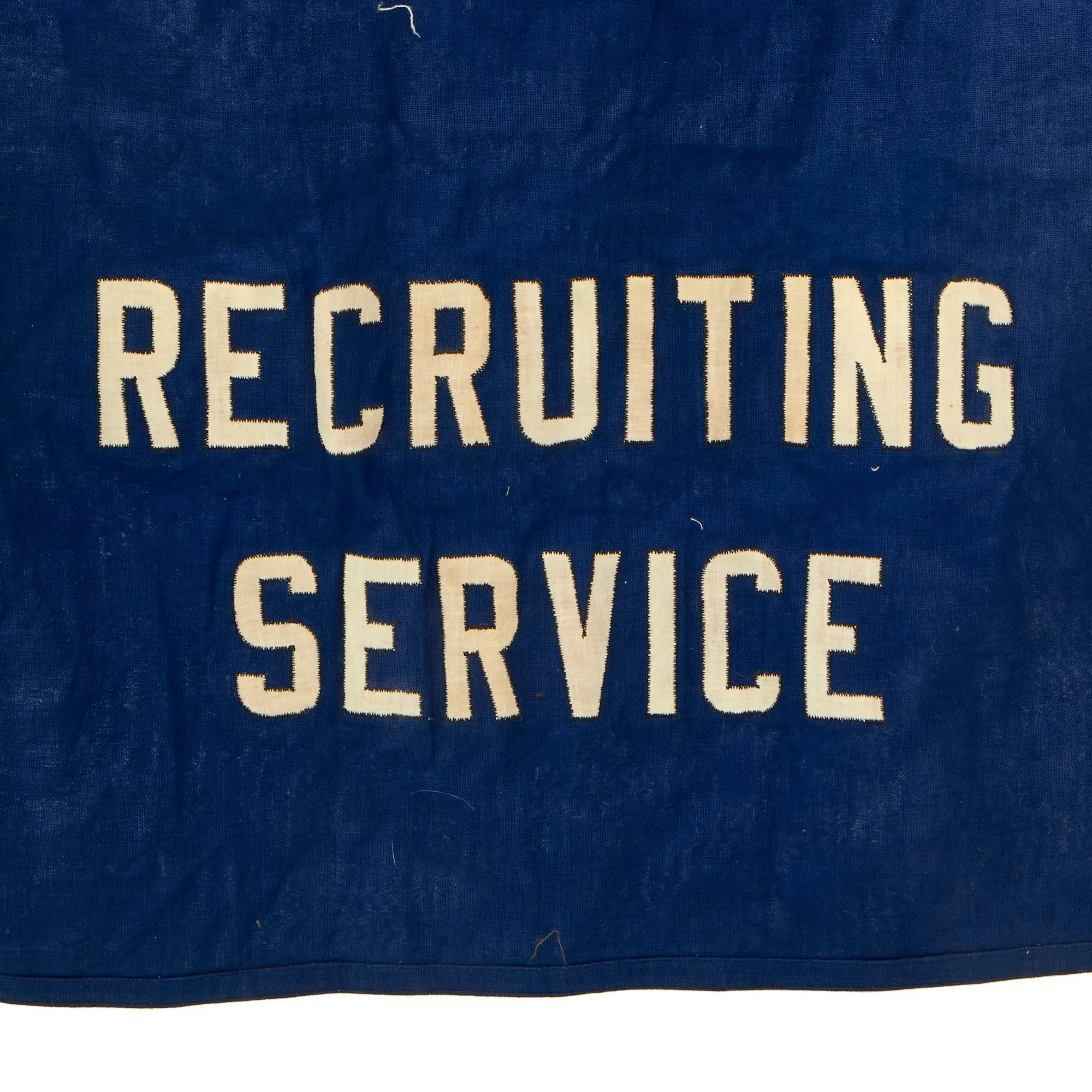 Original U.S. WWII Era US Army Recruiting Service Recruitment Banner - 27” x 56”