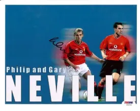 Phil Neville Autographed 8x10 Photo England PSA/DNA #U54304