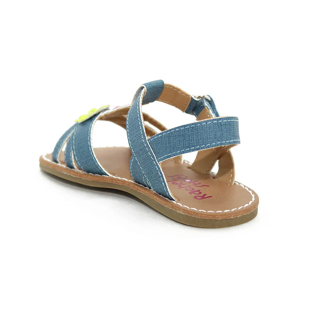 Rachel Avalyn Sandals Denim/Neon Walkers Toddlers Girls - Kids Shoes