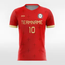 Retro Red Graphic - Women Custom Soccer Jerseys Design Online