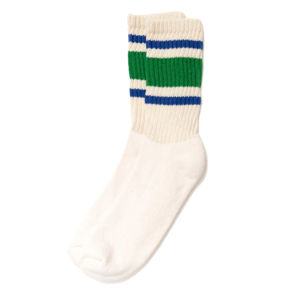 Retro Stripe Crew Socks