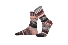 Rosewood Recycled Wool Mix Crew Socks