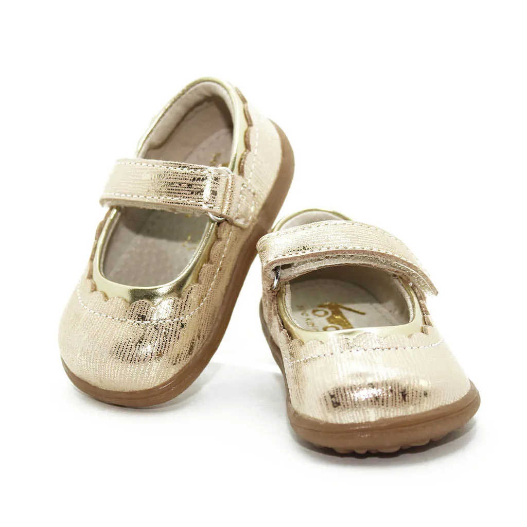 See Kai Run Jane II Dressy Shoes Gold Infants Walkers Toddlers Kids Girl- Kids Shoes